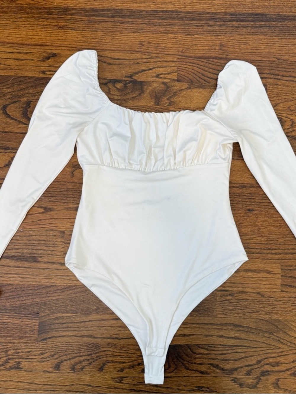 Princess Polly white longsleeve bodysuit